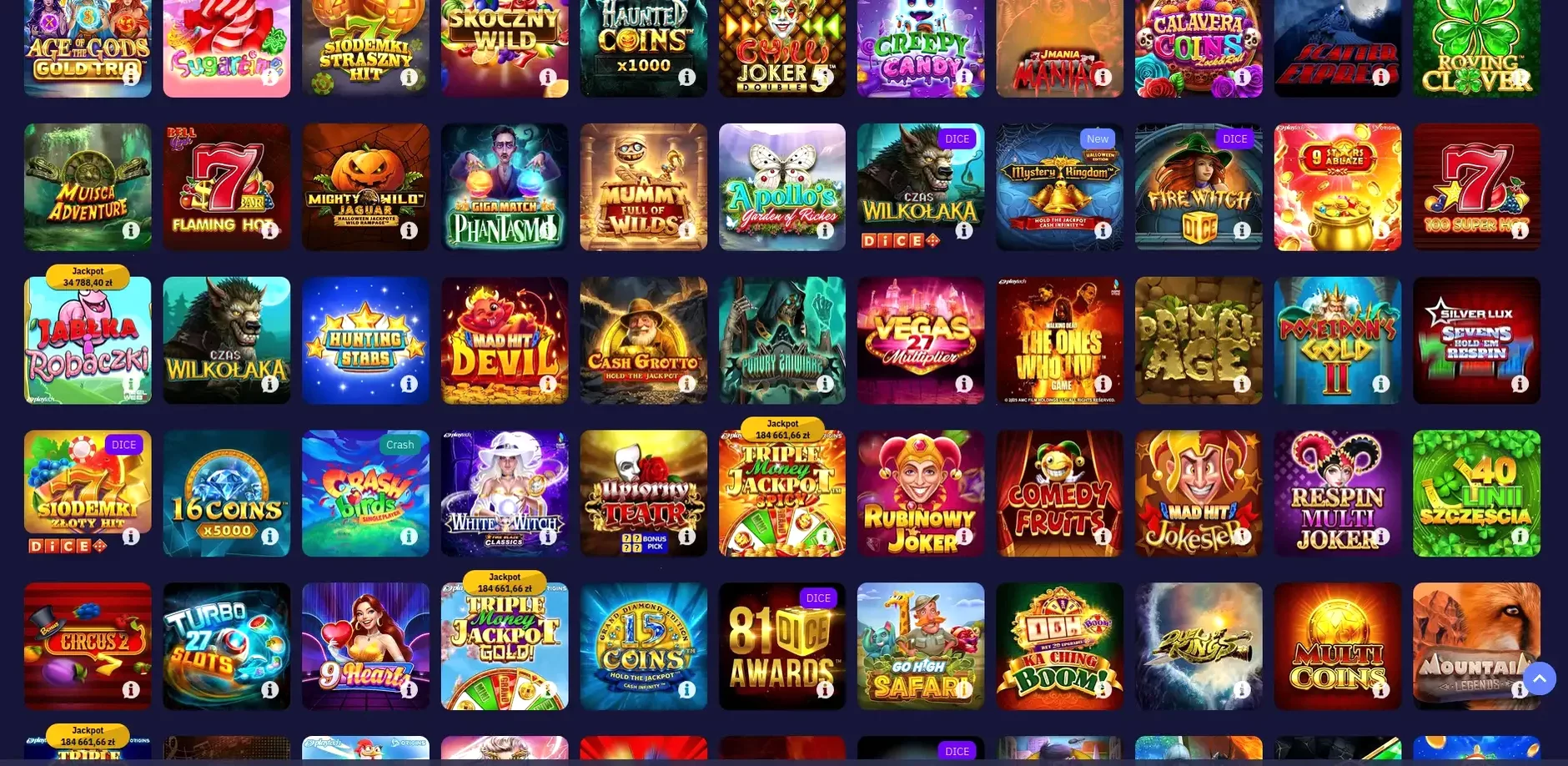 Игровой интерфейс казино Мотор